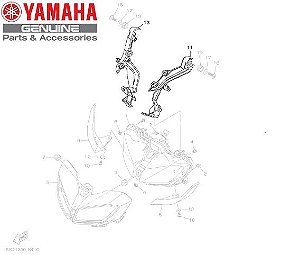 SUPORTE DO FAROL PARA MT-09 2020 E 2021 ORIGINAL YAMAHA