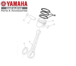 JOGO DE ANEIS DO PISTAO PARA VIRAGO XV250S ORIGINAL YAMAHA