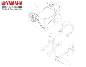 CAPA DO BANCO PARA YS250 FAZER E YS250 FAZER EDICAO ESPECIAL ORIGINAL YAMAHA