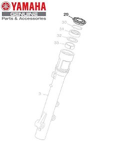 GUARDA PÓ OU PROTETOR DE POEIRA DA SUSPENSAO DIANTEIRA PATA XTZ250 LANDER 2007 A 2015 ORIGINAL YAMAHA