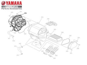 TAMPA DA CAIXA DO FILTRO DE AR PARA MT-03 E YZF-R3 ORIGINAL YAMAHA