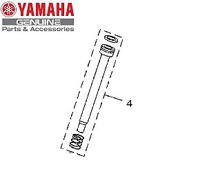 CILINDRO INTERNO ( FLAUTA ) COMPLETO PARA YBR125 FACTOR 2017 A 2021 E YS150 FAZER , YBR150 FACTOR 2014 A 2021 ORIGINAL YAMAHA