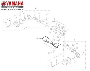 TAMPA EXTERNA DO GARFO DIANTEIRO PARA XVS950 MIDNIGHT STAR ORIGINAL YAMAHA