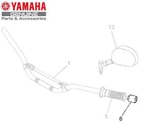 PESO DE GUIDAO OU TERMINAÇÃO DA MANOPLA PARA XT660Z TÉNÉRÉ ORIGINAL YAMAHA