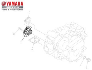 BOMBA DE OLEO PARA CRYPTON 115 2010 A 2016 ORIGINAL YAMAHA