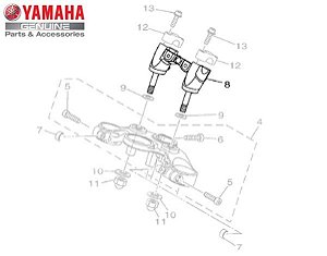 FIXADOR INFERIOR DO GUIDAO PARA MT-07 ORIGINAL YAMAHA