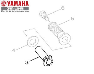 TUBO GUIA DO ACELERADOR PARA MT-09 ORIGINAL YAMAHA (CONSULTAR PRAZO DE ENTREGA E ESTOQUE)