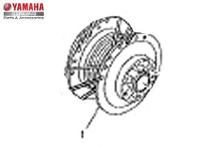 CUBO DA RODA TRASEIRA PRATA PARA TDM225 E XT225 ORIGINAL YAMAHA