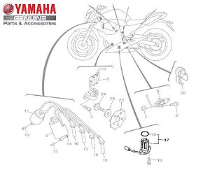 MEDIDOR NIVEL DE OLEO PARA XJ6-N E XJ6-F ORIGINAL YAMAHA