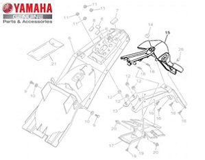 PROTETOR DE POEIRA PARA FZ25 NOVA FAZER 250 ABS 2018 A 2022 ORIGINAL YAMAHA