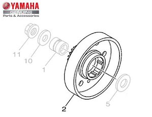 CAIXA DA EMBREAGEM PARA CRYPTON 115 2010 A 2012 ORIGINAL YAMAHA