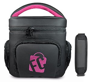 Bag Luxo Preta Com Pink