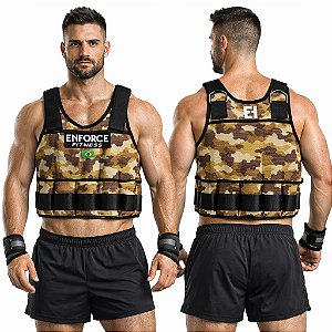 Colete de Carga 20 Kg - Camuflado Desértico - Linha Premium