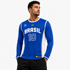 Camisa Manga Longa Brasil - Dry Fit