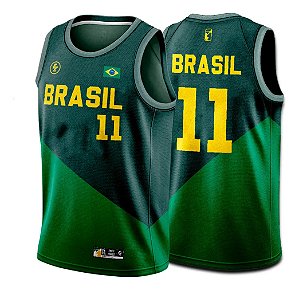 Camisa Regata Dryfit Brasil No11 Dois Tons Personalizado