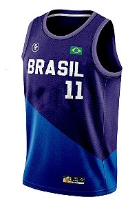 Camisa Regata Dryfit Brasil No11 Dois Tons Personalizado