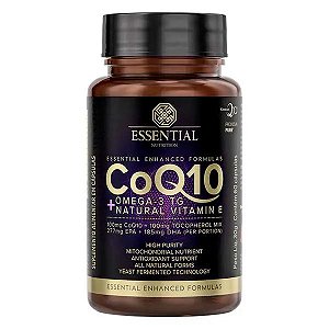 CoQ10 + Omega-3 TG + Natural Vitamin E (60 caps) | Essential Nutrition