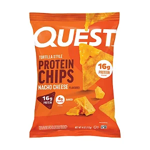 Quest Chips de proteína com sabor de queijo nacho 32g | 8 unidades