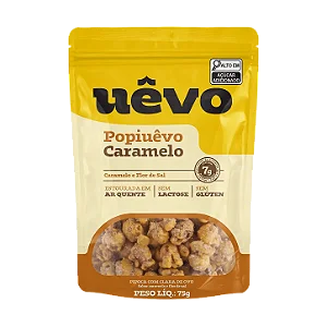 Pipoca Proteica Uêvo Caramelo com Flor de Sal - 75g