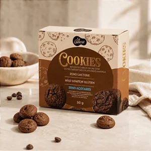 Cookies Cacau com Gotas de Chocolate