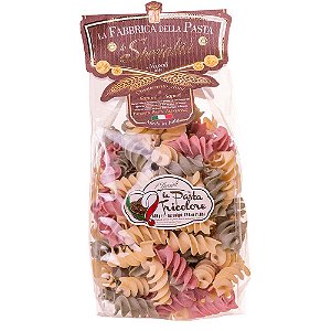 Macarrão Italiano Fusilloni Tricolore Pasta Di Gragnano 500g