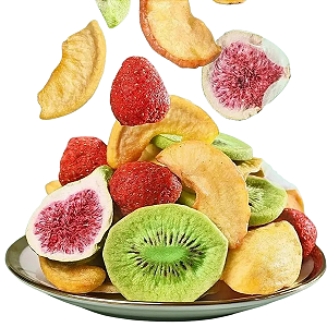 Mix de Frutas Tropicais Chips Liofilizadas Crocante