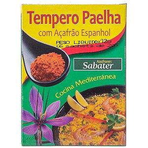 Tempero Paella com Açafrão Espanhol Sabater 12g