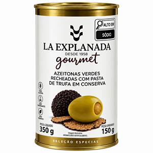 Azeitona Verde ComTrufa Negra 350g/150g - La Explanada