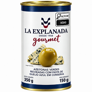 Azeitona Verde C/Queijo Azul 350g/150g - La Explanada