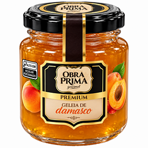 Geleia de Damasco Gourmet Premium 260g - Obra Prima