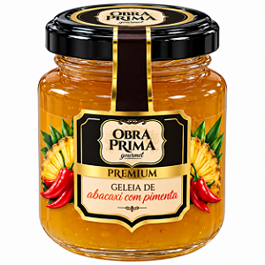 Geleia de Abacaxi C/Pimenta Gourmet 260g - Obra Prima