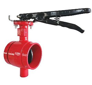 VALVULA BORBOLETA RANHURADA ACIONAMENTO ALAVANCA 4"