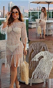 Vestido crochê Havaí