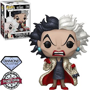 Funko Pop 736 Disney Villains Cruella De Vil Special Edition Diamond