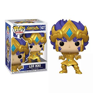 Funko Pop 1427 Cavaleiros do Zodíaco Leo Ikki (com armadura dourada)