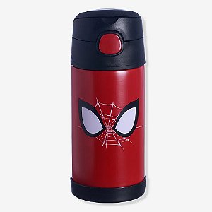 Garrafa Click com Canudo 300ml Marvel Spider Man