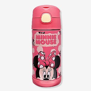 Garrafa Click com Canudo 300ml Disney Minnie Mouse