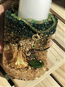 Suporte de Vela Oxum e Oxóssi