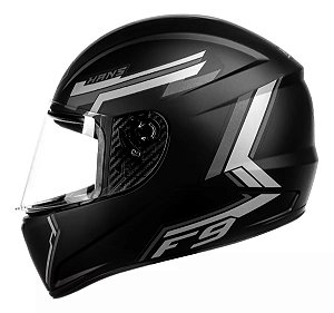 Capacete Fly F9 Hans Grafite