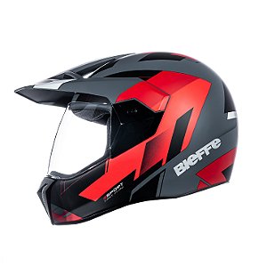 Capacete Bieffe 3 Sport React Cross Vermelho