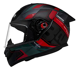 Capacete Bieffe B12 Evolve Grafite Vermelho