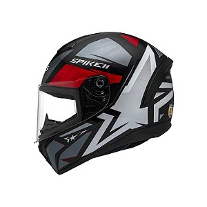 Capacete Peels Spike II 1st Preto Rubi