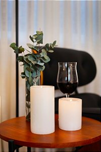 Duo de velas brancas