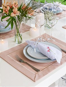 Lugar Americano Rosa Antigo