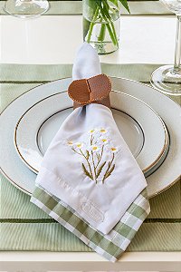 Porta-Guardanapo Couro Minimal - 2 unidades