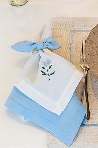 Guardanapo Liso Azul Bebê