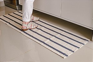 Trio de Tapetes Maré Cinza e Cru