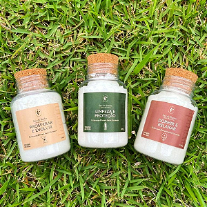 Kit Sais de Banho para Chuveiro (Limpeza e Proteção Energética/Dormir e Relaxar/Prosperidade)