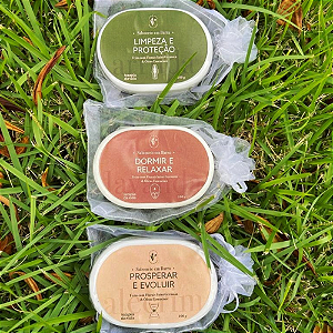 Kit Sabonetes em Barra (Limpeza e Proteção Energética/Dormir e Relaxar/Prosperidade)