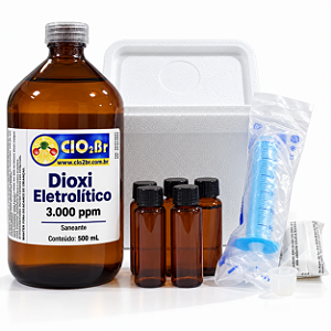 Dioxi Eletrolítico 3.000 ppm — 500 mL — com acessórios